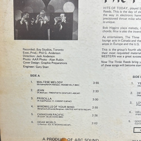 Jean Windmills Of Your Mind And Other Hits" by The Three Reeds - Picture 10 of 14